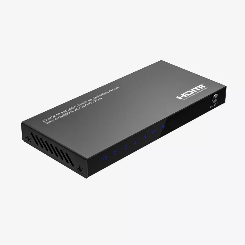 HDMI pārslēdzējs MicroConnect MC-USBCHDMISWITCH0401-8K 8K izšķirtspēja
