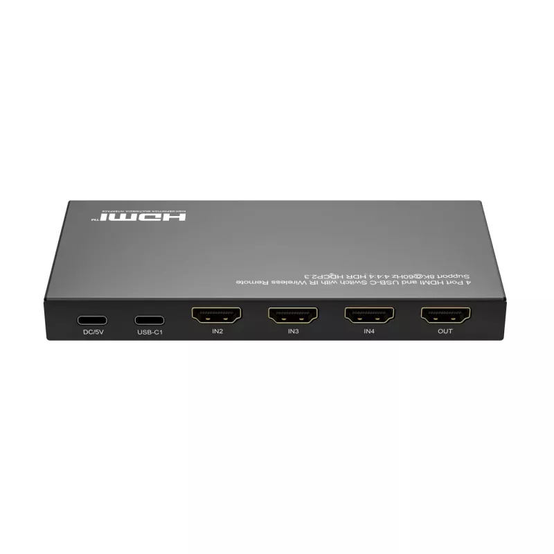 HDMI pārslēdzējs MicroConnect MC-USBCHDMISWITCH0401-8K 8K izšķirtspēja