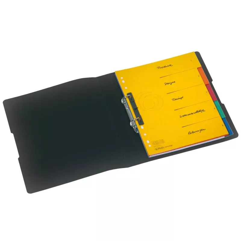 Riņķu mape A4 Herlitz 11205754 Melna