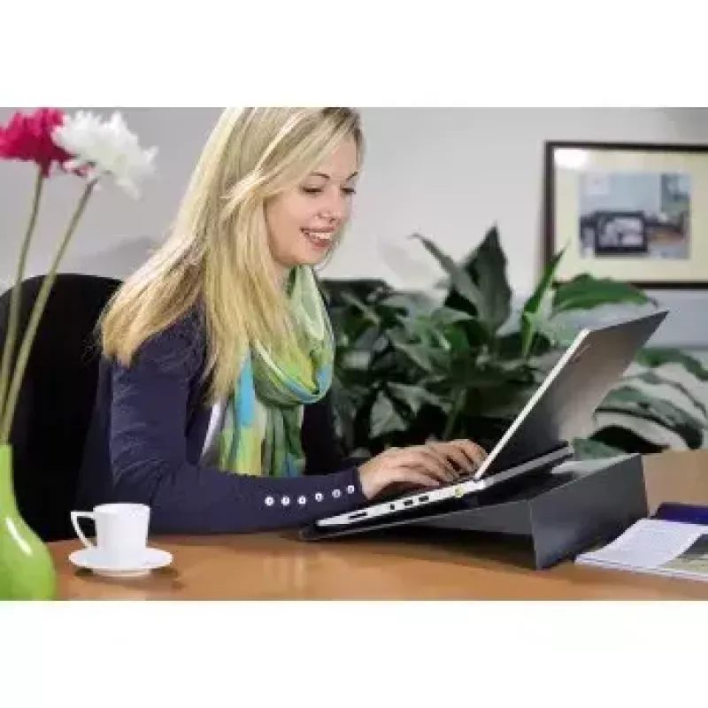 Hama 00053073 klēpjdatora statīvs melns 46,7 cm (18,4 collas)