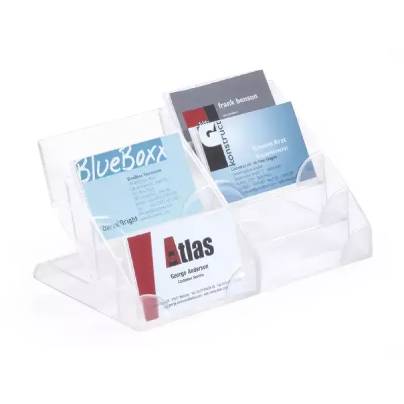 Vizītkaršu turētājs Durable 2439 plastmasas caurspīdīgs 240 kartēm