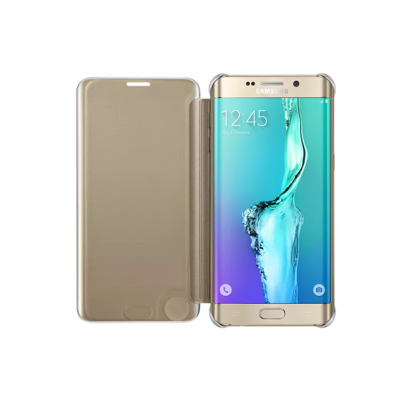 Samsung EF-ZG928 tālruņa vāciņš Flip vāks zelta krāsā