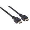 Manhattan HDMI 4K@60Hz kabelis ar Ethernet - CL3 novērtējums, 3m, piemērots sienas iekšējai lietošanai, visiem 4K un 1080p/HD lietojumiem - jauninot tagad vai sagatavojot to, kad nepieciešams, vīrišķais-vīrišķais, melns, Ultra HD 4k x 2k, mūža garantija, augstas kvalitātes ātrdarbīgs