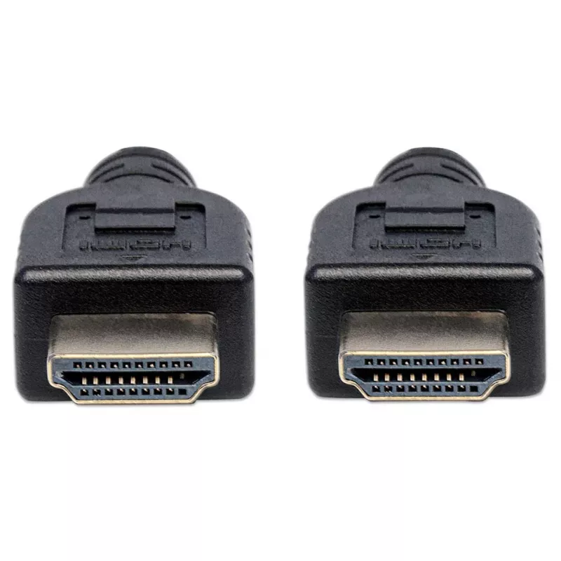Manhattan HDMI 4K@60Hz kabelis ar Ethernet - CL3 novērtējums, 3m, piemērots sienas iekšējai lietošanai, visiem 4K un 1080p/HD lietojumiem - jauninot tagad vai sagatavojot to, kad nepieciešams, vīrišķais-vīrišķais, melns, Ultra HD 4k x 2k, mūža garantija, augstas kvalitātes ātrdarbīgs