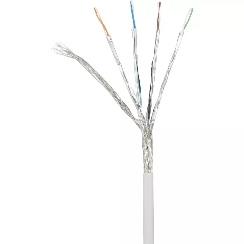 Tīkla kabelis Renkforce RF-4145292 10m Cat6a S/FTP Balts