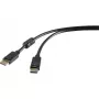 DisplayPort kabelis Renkforce RF-4212201 1.8 m Melns
