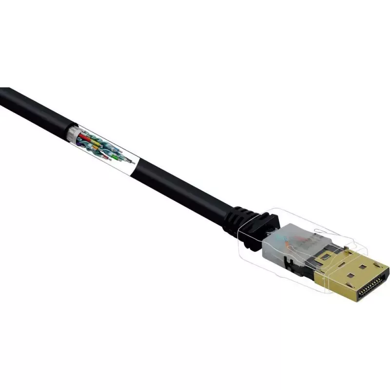 DisplayPort kabelis Renkforce RF-4212204 3 m Melns