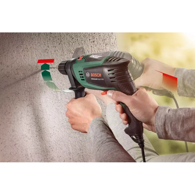 Bosch Universal Impact 800 3000 RPM Keyless 1.7 kg Melns, Zaļš