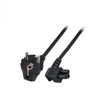 ACT Powercord barošanas kabelis CEE 7/7 vīrišķais (leņķveida) - C5 (leņķveida) melns 5 m