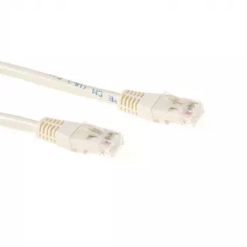 ACT Ivory 10 metru U/UTP CAT6A komutācijas kabelis ar RJ45 savienotājiem