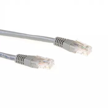 ACT pelēks 20 metru U/UTP CAT6A plāksterkabelis ar RJ45 savienotājiem