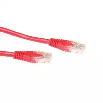 ACT sarkans 2 metru U/UTP CAT6A ielāpu vads ar RJ45 savienotājiem