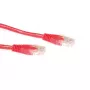 ACT sarkans 7 metru U/UTP CAT6A montāžas kabelis ar RJ45 savienotājiem