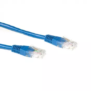 ACT zils 7 metru U/UTP CAT6A ielāpu vads ar RJ45 savienotājiem