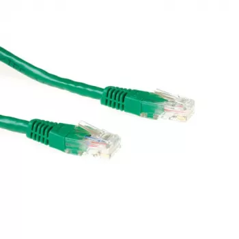 ACT zaļš 0,5 metru U/UTP CAT6A ielāpu vads ar RJ45 savienotājiem