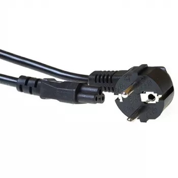 ACT strāvas vads CEE 7/7 vīrišķais (leņķveida) - C5 melns 10 m