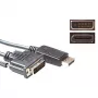 Konversijas kabelis DisplayPort vīr. uz DVI-D vīr. 1,00 m ACT AK3993