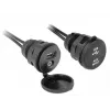 USB kabelis DeLOCK 85719 2 m USB A Melns