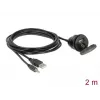USB kabelis DeLOCK 85719 2 m USB A Melns