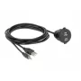 USB kabelis DeLOCK 85719 2 m USB A Melns