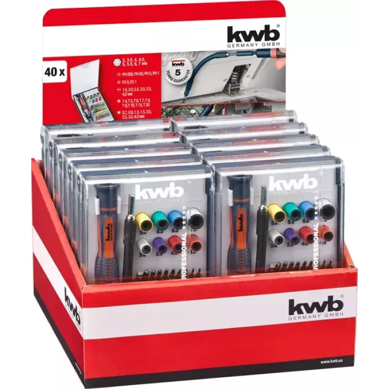 Skrūvgrieža uzgaļu komplekts KWB 115700 30 gab.