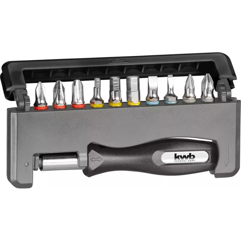 Skrūvgrieža uzgaļu komplekts KWB Industrial Steel Standard Handy Bit Box