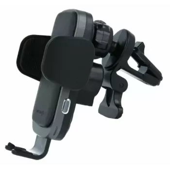 Bezvadu automašīnas lādētājs un turētājs SWISSTEN W2-AV5, 15W Qi uzlāde, Micro USB kabelis 1,2 m