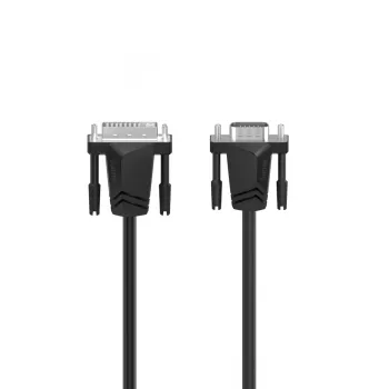 Hama 00200714 video kabeļa adapteris 1.5 m DVI-I VGA (D-Sub) melns