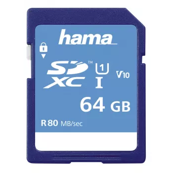 Hama 00213110 atmiņas karte 64 GB SDXC UHS-I Class 10