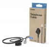 Hama 00300045 telefona kabelis 3 m Melns