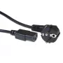 ACT Powercord tīkla savienotājs CEE 7/7 vīrišķais (leņķveida) - C13 melns 0,2 m