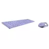 Rapoo 9750M tastatūra ar peli iekļauts bezvadu Bluetooth QWERTZ vācu izkārtojums ceriņkrāsā