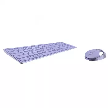 Rapoo 9750M tastatūra ar peli iekļauts bezvadu Bluetooth QWERTZ vācu izkārtojums ceriņkrāsā