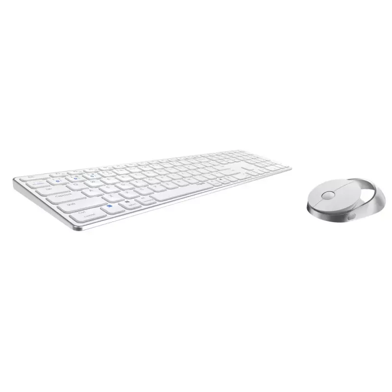 Rapoo 9850M klaviatūra un pele iekļauta Mājas RF bezvadu Bluetooth QWERTZ vācu balta