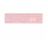 Rapoo E9800M tastatūra bezvadu Bluetooth QWERTZ vācu rozā