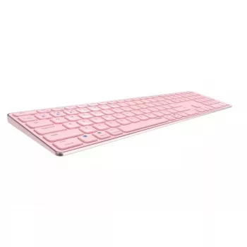 Rapoo E9800M tastatūra bezvadu Bluetooth QWERTZ vācu rozā