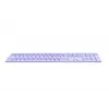 Rapoo E9800M tastatūra bezvadu Bluetooth QWERTZ vācu ceriņkrāsā