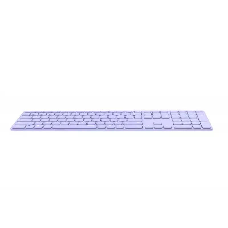 Rapoo E9800M tastatūra bezvadu Bluetooth QWERTZ vācu ceriņkrāsā
