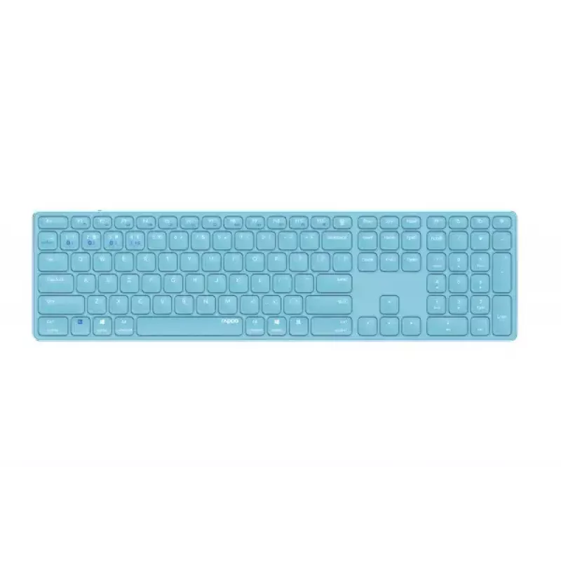 Rapoo E9800M tastatūra Mājas RF Bezvadu Bluetooth QWERTZ vācu Zila