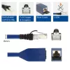 ACT zils 2 metru LSZH S/FTP CAT6A MPTL pagarinātājkabelis bez aizķeres ar RJ45 savienotājiem
