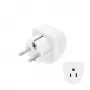 Hama 00223458 strāvas kontaktdakšas adapteris E/F tipa hibrīds B tips Balts