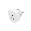 Hama 00223458 strāvas kontaktdakšas adapteris E/F tipa hibrīds B tips Balts