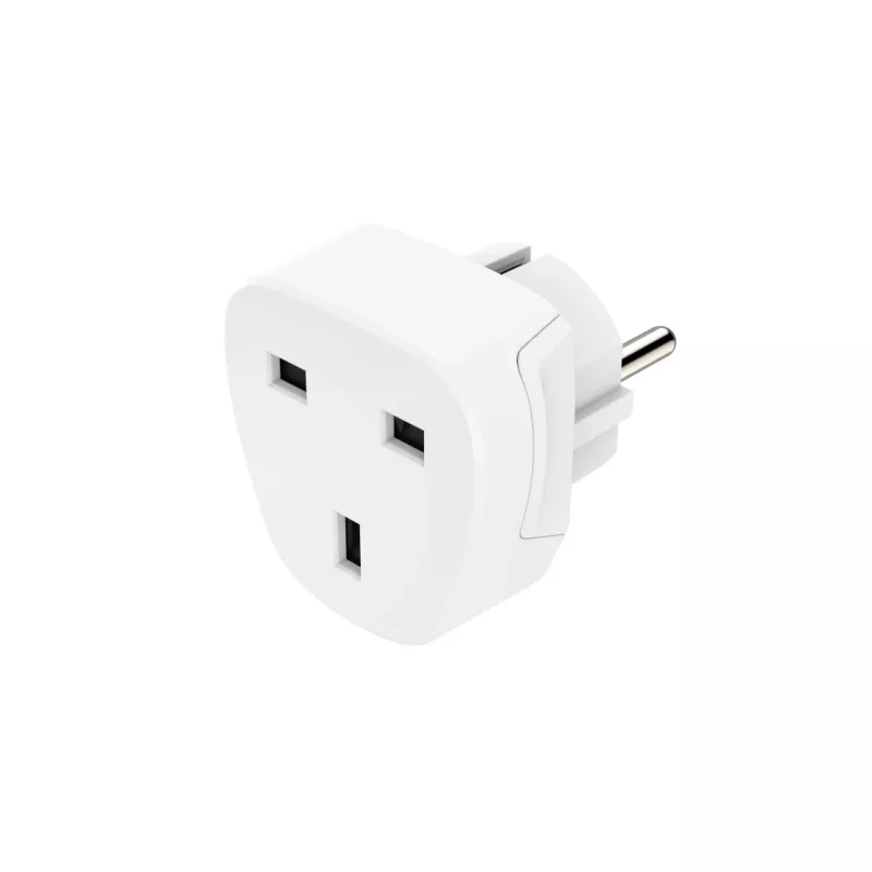 Hama 00223459 strāvas kontaktdakšas adapteris E/F hibrīda tips G tipa (UK) balts
