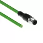 ACT Industrial 5.00 metri Sensora kabelis M12D 4-pin vīrišķais uz atvērtu galu, Superflex Xtreme TPE kabelis, ekranēts