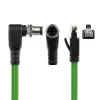 ACT Industrial 5.00 metri sensoru kabelis M12D 4-pin vīrišķais, leņķveida, uz RJ45 vīrišķo, Superflex Xtreme TPE kabelis, ekranēts