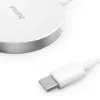 Hama MagCharge FC15 mobilajam tālrunim, viedtālrunim balts USB bezvadu uzlāde ātrā uzlāde iekštelpām