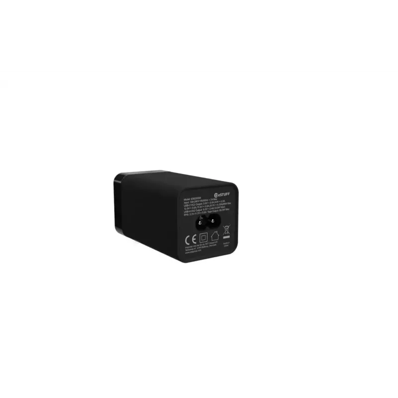 Mobilā ierīču lādētājs eSTUFF ES635200 Universāls Melns 2 USB Type-C