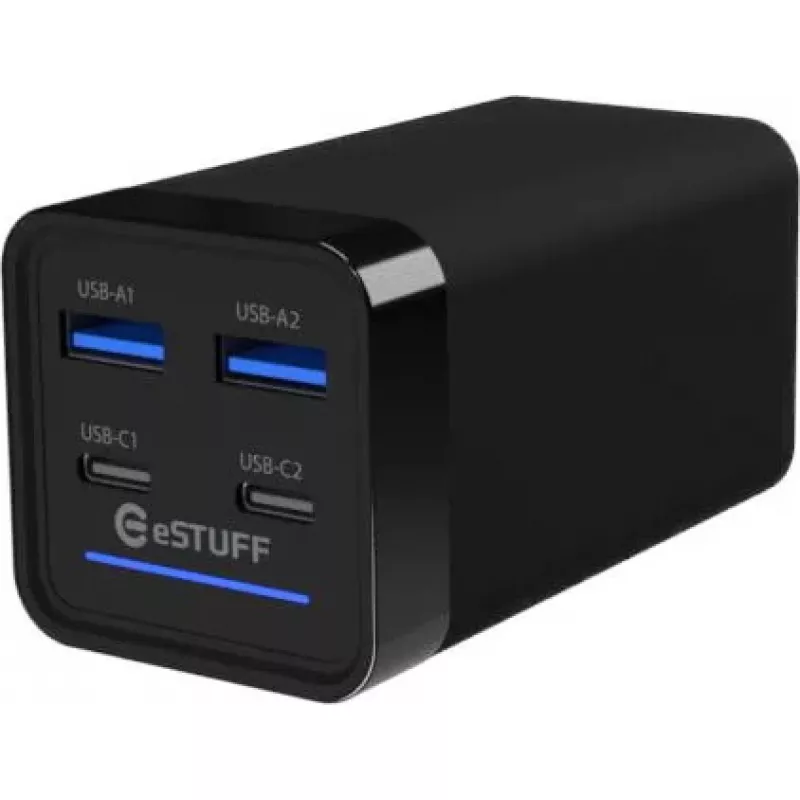 Mobilā ierīču lādētājs eSTUFF ES635200 Universāls Melns 2 USB Type-C