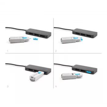 Portu bloķētājs DeLOCK 20951 10 portu bloķētājs DisplayPort ligzdai, zils