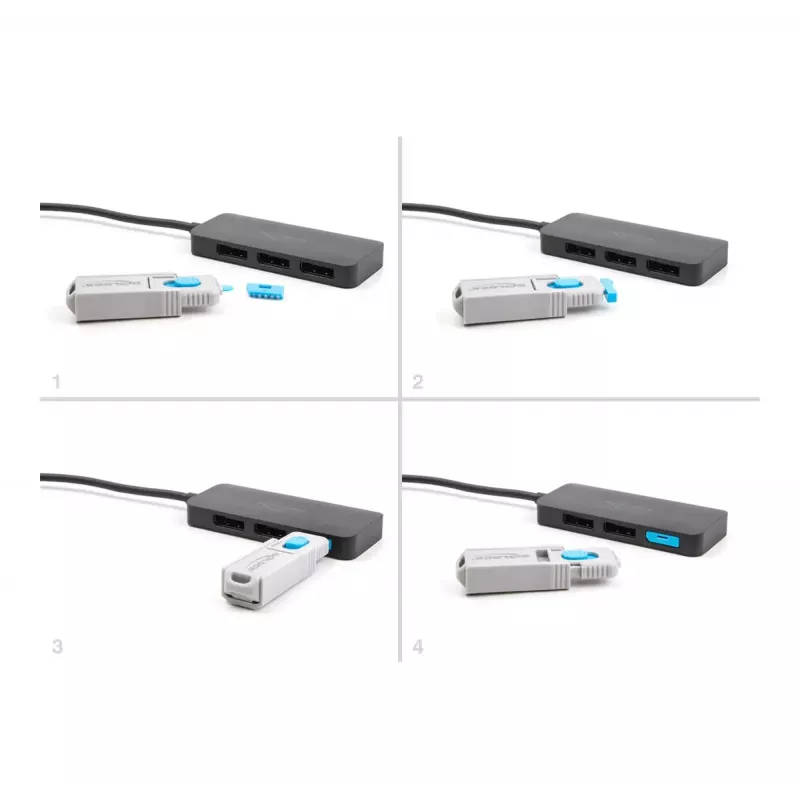 Portu bloķētājs DeLOCK 20951 10 portu bloķētājs DisplayPort ligzdai, zils